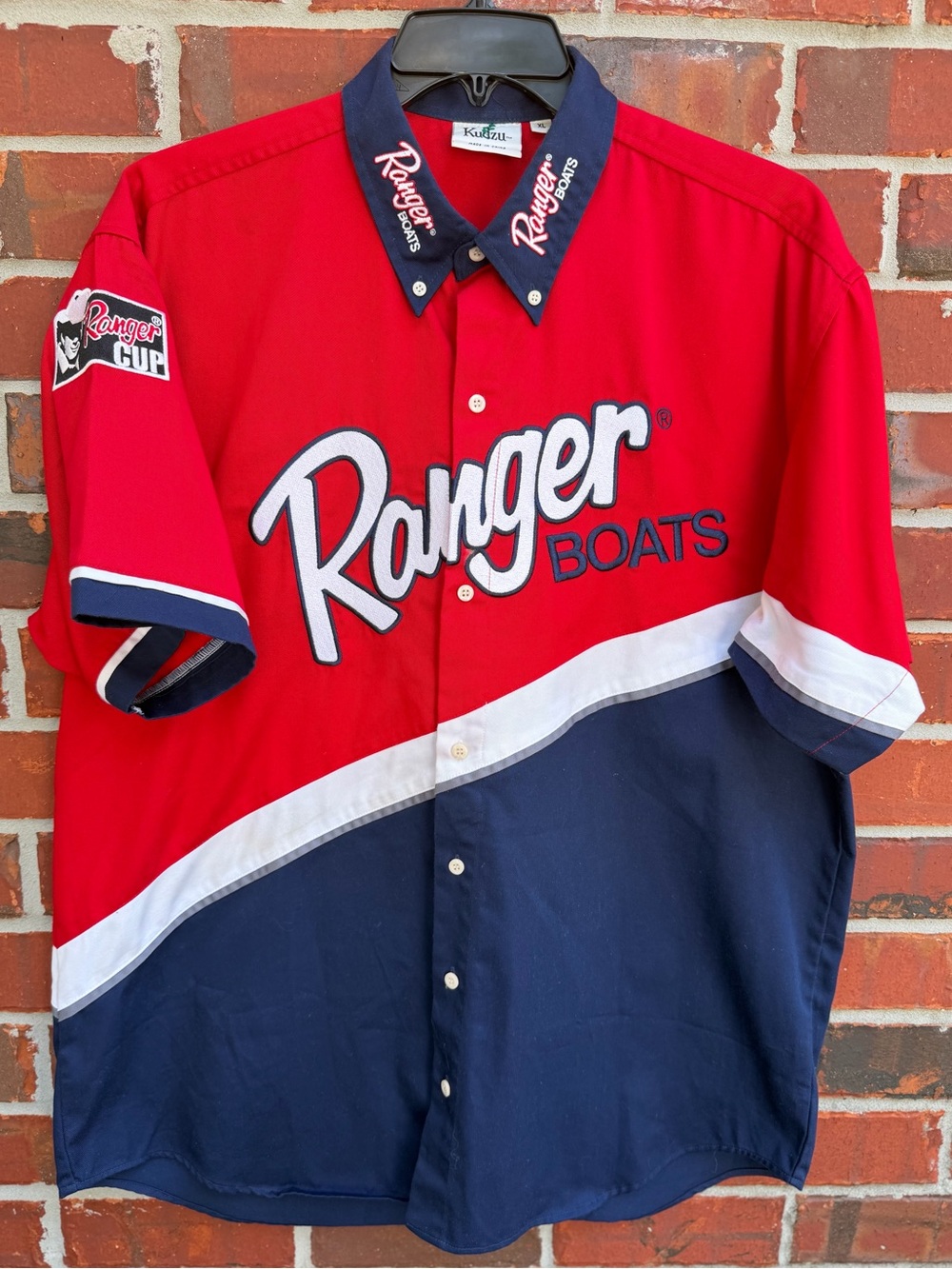 VTG Kudzu Ranger Boats Ranger Cup Pit Crew SS Fishing Tournament XL Shirt P7